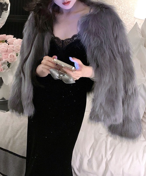 セール】ノーカラーエコファージャケット（ノーカラージャケット