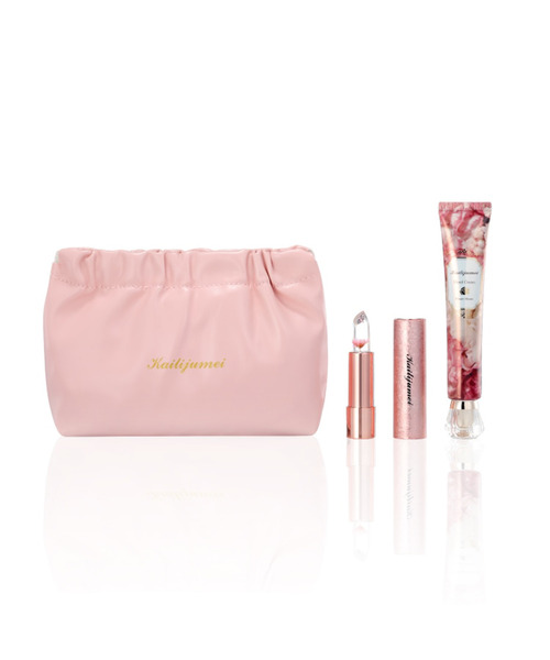 Kailijumei（カイリジュメイ）の「〈Kailijumei/カイリジュメイ〉My Wish Collection/フラワーリップ クリアタイプ＆ハンドクリーム キット（コスメキット/ギフトセット・レディース・ピンク・ONE SIZE）」の11枚目の写真