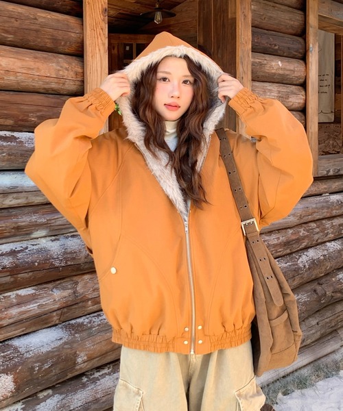 セール】【新色追加】厚手ジャケット 裏起毛トップス 韓国防風防寒