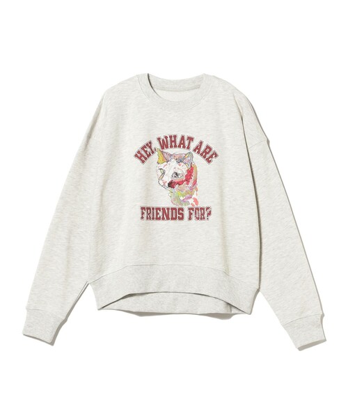B:MING by BEAMS(ビーミングバイビームス)の「北村直登 プリント スウェット(スウェット・レディース・サックスブルー/ホワイト系その他5/チャコールグレー・ONE SIZE)」の6枚目の写真