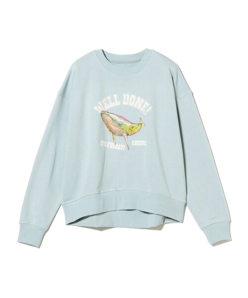 B:MING by BEAMS(ビーミングバイビームス)の「北村直登 プリント スウェット(スウェット・レディース・サックスブルー/ホワイト系その他5/チャコールグレー・ONE SIZE)」の7枚目の写真