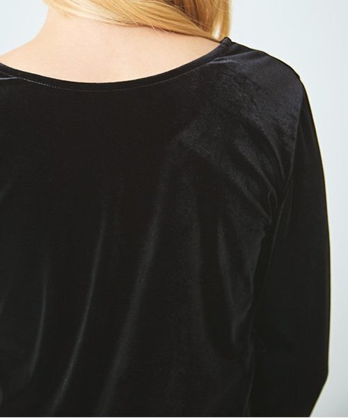 LUKU nari(ルクナーリ)の「ベロアスパンコールプルオーバー(Tシャツ/カットソー・レディース・ブラック/ダークブラウン/ブルーグレー・F)」の11枚目の写真