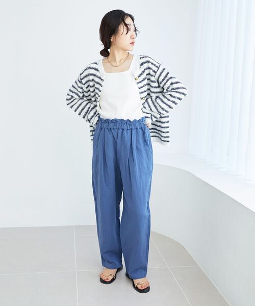 le.coeur blanc(ルクールブラン)の「ドライタッチシャギーニットジャケット(その他アウター・レディース・ホワイト系その他/サックスブルー・38)」の19枚目の写真