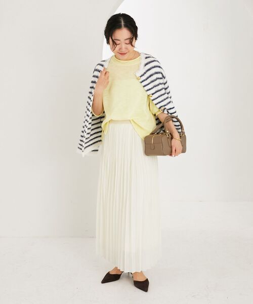 le.coeur blanc(ルクールブラン)の「ドライタッチシャギーニットジャケット(その他アウター・レディース・ホワイト系その他/サックスブルー・38)」の21枚目の写真