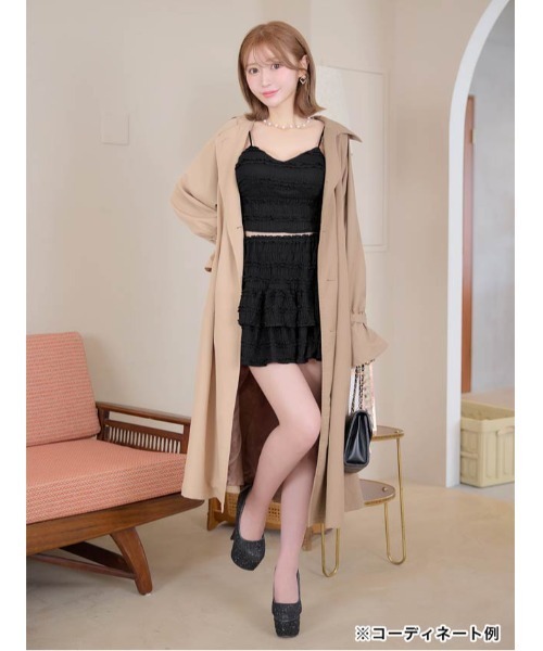 フリルキャミソール & ティアードスカート セットアップ(ドレス)|DAZZY(デイジー) フリルキャミソール & ティアードスカート セットアップ(ドレス)|DAZZY(デイジー)