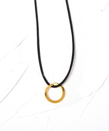 JUPITER | 【SV】リングモチーフコードネックレス<全長約60cm長さ調整可能><動画あり>/グラスホルダー(ネックレス)