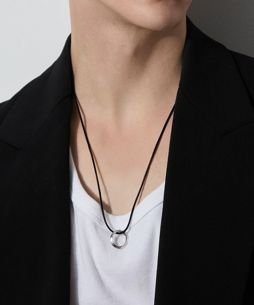 JUPITER（ジュピター）の「【SV】リングモチーフコードネックレス<全長約60cm長さ調整可能><動画あり>/グラスホルダー（ネックレス・レディース・シルバー/ゴールド・FREE）」の18枚目の写真