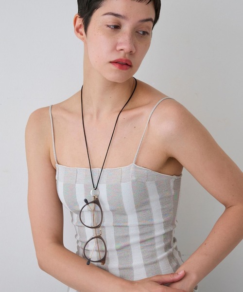 JUPITER（ジュピター）の「【SV】リングモチーフコードネックレス<全長約60cm長さ調整可能><動画あり>/グラスホルダー（ネックレス・レディース・シルバー/ゴールド・FREE）」の15枚目の写真