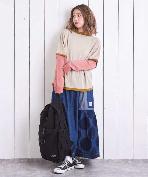 CUBE SUGAR(キューブシュガー)の「ナイロンバックパック(バックパック/リュック・レディース・アイボリー/ブラック/カーキ・M)」の7枚目の写真