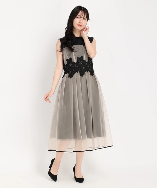 セール】ウエストレースオーガンジードレス ワンピース（ワンピース
