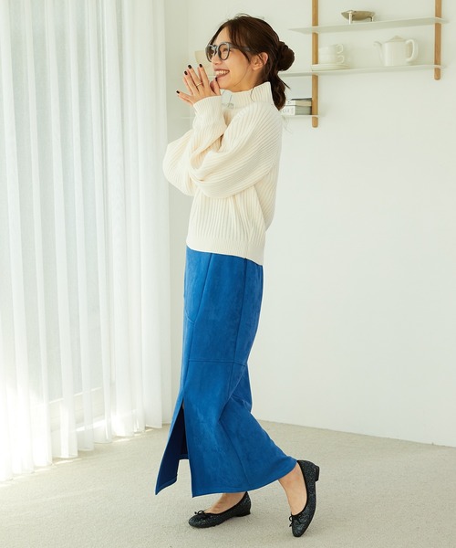 MISCH MASCH(ミッシュマッシュ)の「ハイネックボリュームスリーブニット MO33N04(ニット/セーター・レディース・ブラック/ブラウン・フリ-)」の6枚目の写真