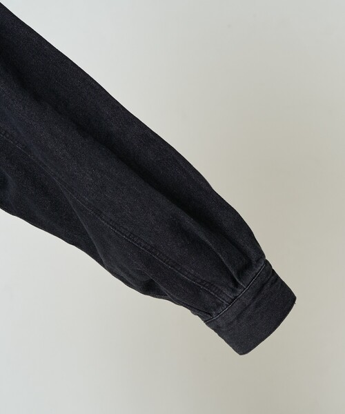 FREAK'S STORE（フリークスストア）の「限定展開　ビンテージ加工 ショート デニム ジャケット（デニムジャケット・レディース・ネイビー/グレー/ブルー/ブラック・ﾌﾘ-）」の14枚目の写真