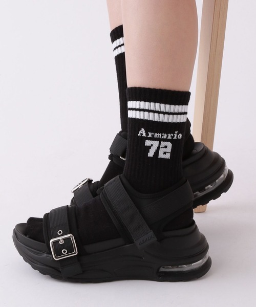 repipi armario（レピピ アルマリオ）の「ナンバリングソックス（ソックス/靴下・キッズ・ブラック/オフホワイト/グレー/ホワイト/ブルー・FREE）」の3枚目の写真