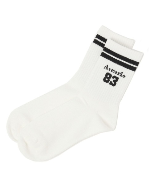 repipi armario（レピピ アルマリオ）の「ナンバリングソックス（ソックス/靴下・キッズ・ブラック/オフホワイト/グレー/ホワイト/ブルー・FREE）」の22枚目の写真