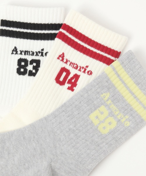 repipi armario（レピピ アルマリオ）の「ナンバリングソックス（ソックス/靴下・キッズ・ブラック/オフホワイト/グレー/ホワイト/ブルー・FREE）」の11枚目の写真