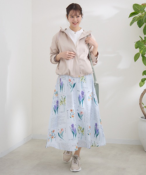 KATHARINE ROSS（キャサリンロス）の「【KATHARINE ROSS】 KITTE PRINT -切手プリント- スカ―ト（スカート・レディース・アイボリー/ライトブルー・MEDIUM）」の20枚目の写真