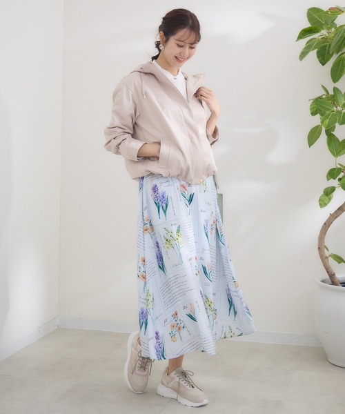 KATHARINE ROSS（キャサリンロス）の「【KATHARINE ROSS】 KITTE PRINT -切手プリント- スカ―ト（スカート・レディース・アイボリー/ライトブルー・MEDIUM）」の22枚目の写真