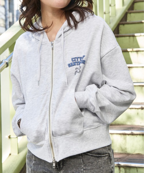 VENCEEXCHANGE(ヴァンスエクスチェンジ)の「ダブルジップパーカー(パーカー・レディース・グレー/ライトグレー/チャコール/ネイビー・FREE)」の5枚目の写真