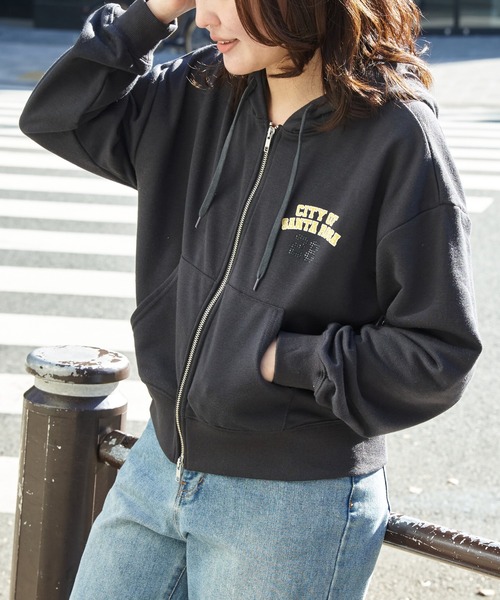 VENCEEXCHANGE(ヴァンスエクスチェンジ)の「ダブルジップパーカー(パーカー・レディース・グレー/ライトグレー/チャコール/ネイビー・FREE)」の13枚目の写真