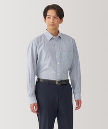 紳士 ノンアイロンセミワイドカラー長袖シャツ