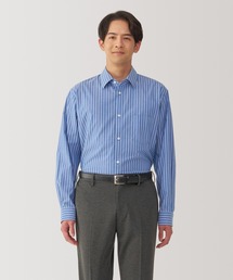 紳士　ノンアイロンセミワイドカラー長袖シャツ