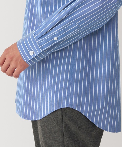 紳士 ノンアイロンセミワイドカラー長袖シャツ（ビジネスシャツ