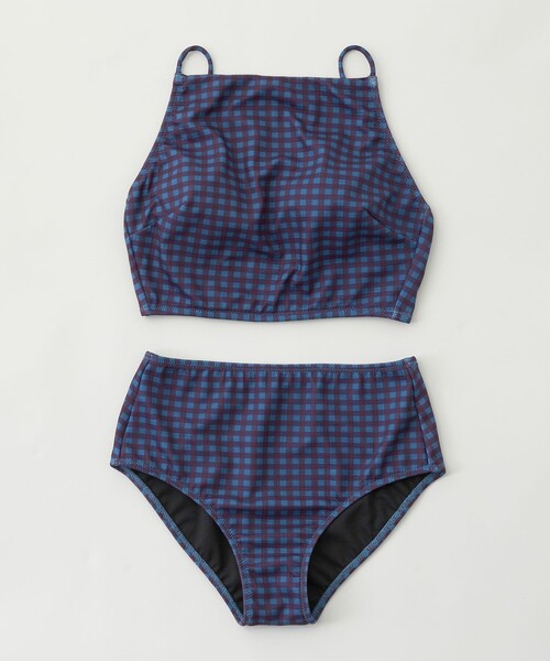 greenlabelrelaxing ビスチェ&ショーツ　スイムウェア　水着 サッカービスチェ&ショーツ スイムウェア / 水着｜グリーン