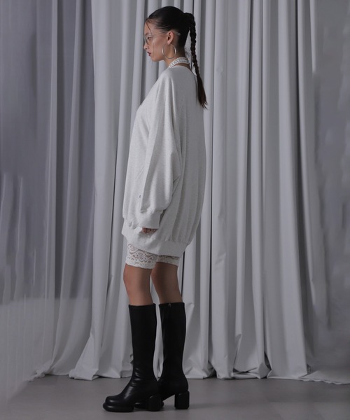 ROSE BUD(ローズバッド)の「レースレギンス(レギンス/スパッツ・レディース・ブラック/ホワイト・ONE SIZE)」の4枚目の写真