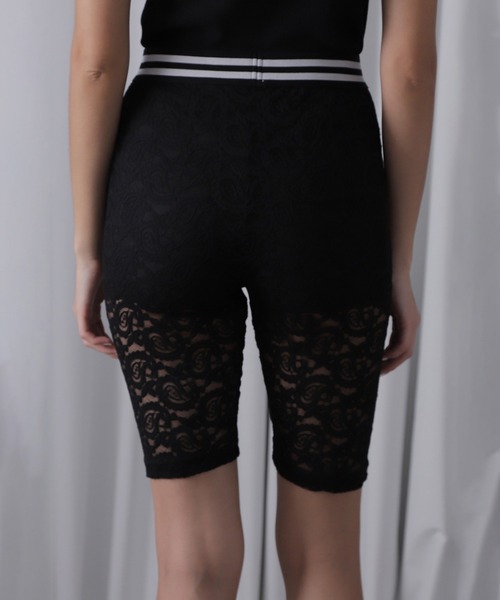 ROSE BUD(ローズバッド)の「レースレギンス(レギンス/スパッツ・レディース・ブラック/ホワイト・ONE SIZE)」の10枚目の写真