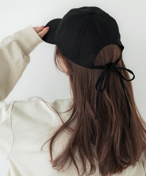coca（coca）（コカ）の「【WEB限定セール】リボンキャップ（キャップ・レディース・ブラック/ベージュ・ONE SIZE）」の10枚目の写真