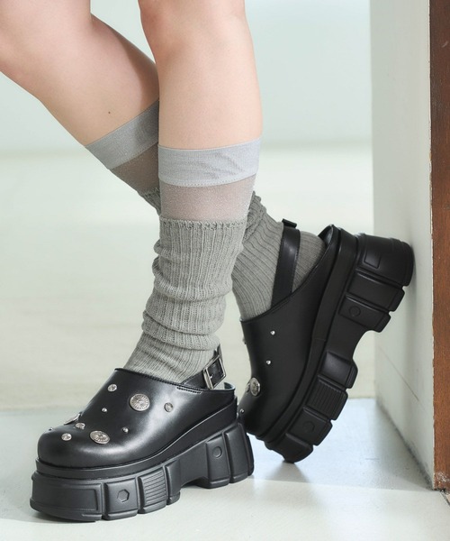 HARE（ハレ）の「メタルパーツサボサンダル(HARE)（サンダル・レディース・ブラック・LARGE/MEDIUM）」の7枚目の写真