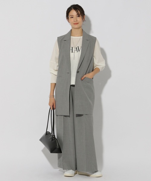 Elura（エルーラ）の「映えラクテーラードジレ/292399（その他アウター・レディース・ネイビー/ライトグレー/グレイッシュベージュ・FREE）」の16枚目の写真