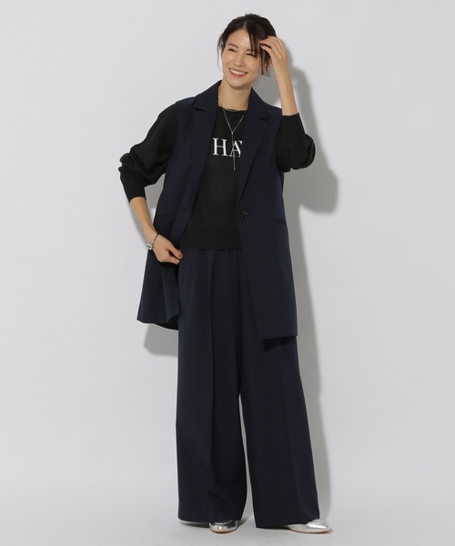 Elura（エルーラ）の「映えラクテーラードジレ/292399（その他アウター・レディース・ネイビー/ライトグレー/グレイッシュベージュ・FREE）」の12枚目の写真