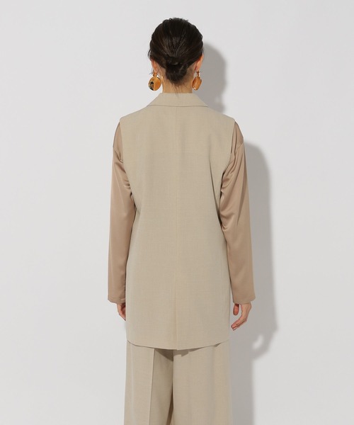 Elura（エルーラ）の「映えラクテーラードジレ/292399（その他アウター・レディース・ネイビー/ライトグレー/グレイッシュベージュ・FREE）」の5枚目の写真