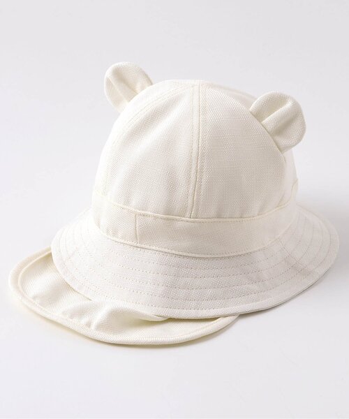 apres les cours(アプレレクール)の「耳付きベビー帽子(ハット・キッズ・インディゴブルー/キナリ・48/46)」の15枚目の写真