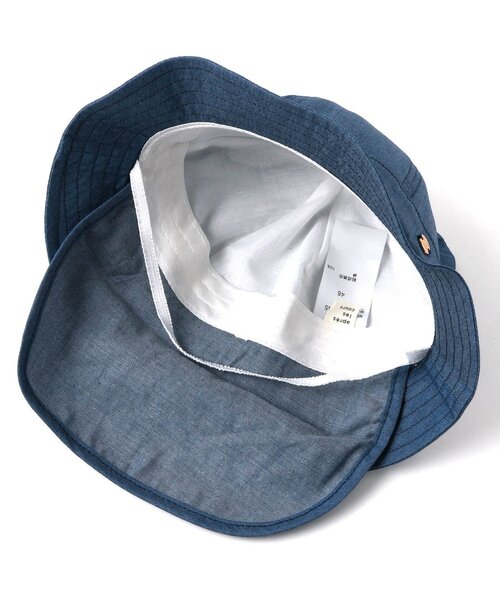 apres les cours(アプレレクール)の「耳付きベビー帽子(ハット・キッズ・インディゴブルー/キナリ・48/46)」の20枚目の写真