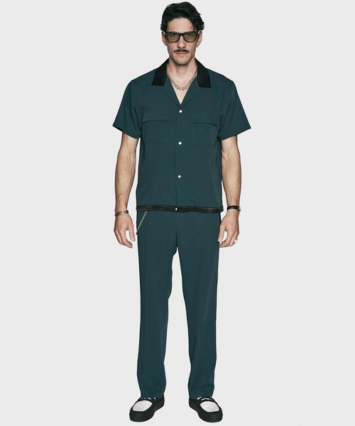 CRIMIE(クライミー)の「SHORT SLEEVE OPEN SHIRT SUMMER NIGHT(シャツ/ブラウス・メンズ・グリーン/ブラック・XXL/XL/L/M/S)」の9枚目の写真