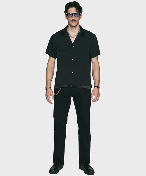 CRIMIE(クライミー)の「SHORT SLEEVE OPEN SHIRT SUMMER NIGHT(シャツ/ブラウス・メンズ・グリーン/ブラック・XXL/XL/L/M/S)」の7枚目の写真