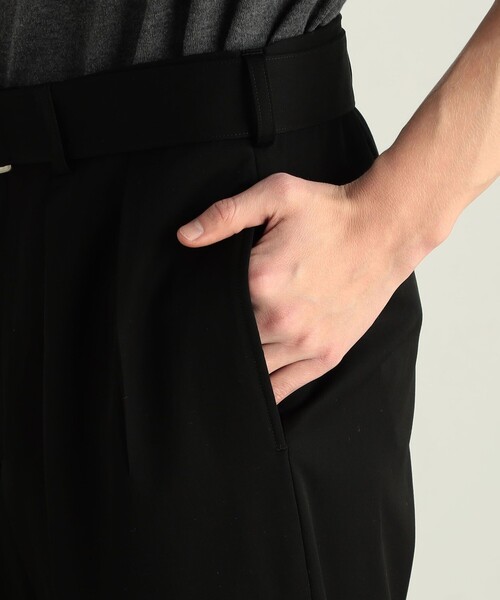 s'yte ヨウジヤマモト ウールギャバ ツータックパンツ スラックス ベルト s'yte ヨウジヤマモト ウールギャバ ツータックパンツ スラックス