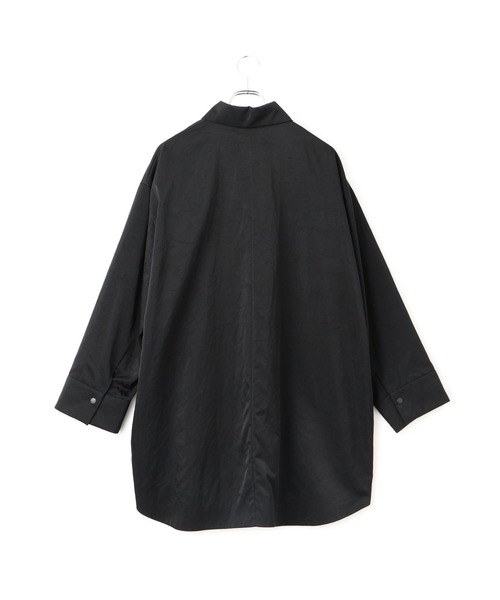 【新品】ナイロンサテンシャツブルゾン ADAM ET ROPE' ブルゾン アウター 「EMOELLE」ナイロンサテン