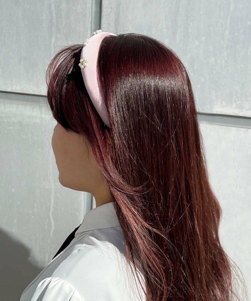 F i.n.t（フィント）の「パールマーガレットカチューシャ/fint　フィント（カチューシャ・レディース・オフホワイト/ブルーグレー/ピンク・FREE）」の5枚目の写真