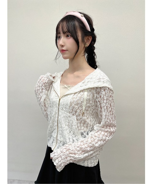 F i.n.t（フィント）の「パールマーガレットカチューシャ/fint　フィント（カチューシャ・レディース・オフホワイト/ブルーグレー/ピンク・FREE）」の12枚目の写真