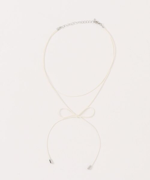 GGD SELECT(ジージーディー セレクト)の「コードチョーカー(チョーカー・レディース・ホワイト/ブラック・FREE)」の1枚目の写真