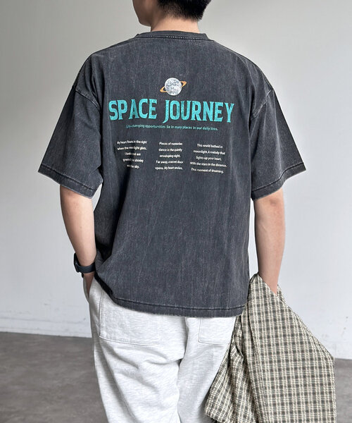 CPCM（シーピーシーエム）の「パウダー加工ヴィンテージライクT（Tシャツ/カットソー・レディース・グレー/ブラック系その他/ブラック系その他3/ブラック/グレー系その他/ブラック系その他2/グレー系その他2/グレー系その他3/ブラック系その他4・MEDIUM/LARGE/X-LARGE）」の11枚目の写真