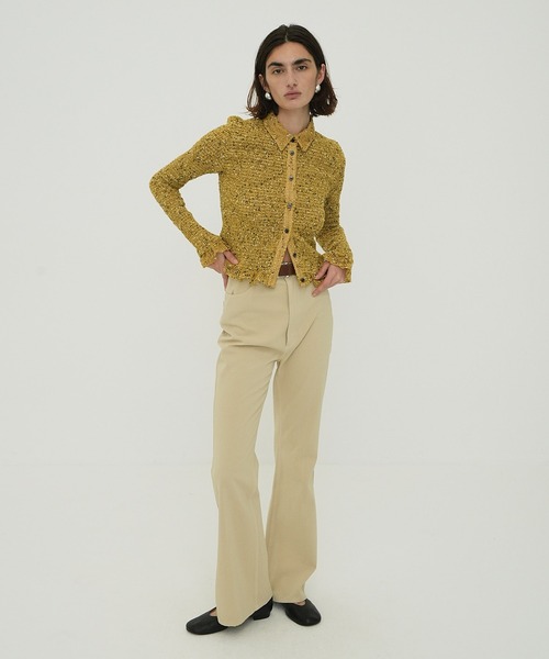 CLANE（クラネ）の「FIT FLARE CENTER PRESS PANTS（その他パンツ・レディース・ベージュ/ホワイト/ブラック・0/1/2）」の16枚目の写真