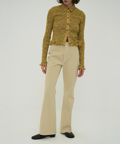 FIT FLARE CENTER PRESS PANTS（その他パンツ）｜CLANE（クラネ