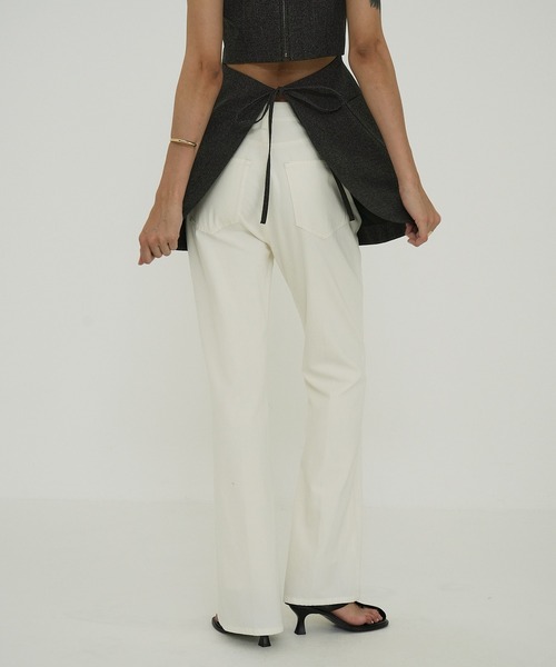 FIT FLARE CENTER PRESS PANTS（その他パンツ）｜CLANE（クラネ