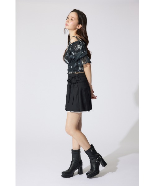 rienda(リエンダ)の「レイヤードパターンプリーツスコートショートパンツ(スカート・レディース・ブラウン系その他/ブラック/ベージュ・MEDIUM/SMALL/X-SMALL)」の18枚目の写真