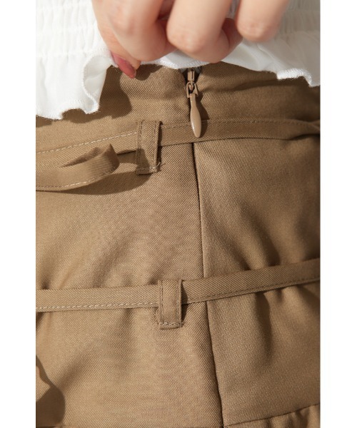 rienda(リエンダ)の「レイヤードパターンプリーツスコートショートパンツ(スカート・レディース・ブラウン系その他/ブラック/ベージュ・MEDIUM/SMALL/X-SMALL)」の14枚目の写真