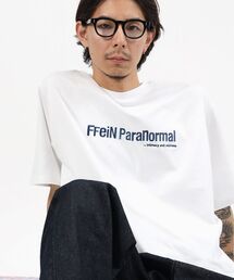FFEIN | 【FFEIN（フェイン）】センターロゴ刺繍ショート丈Tシャツ / Tシャツ 短丈 クルーネック 半袖 ショート丈 刺繍(Tシャツ/カットソー)
